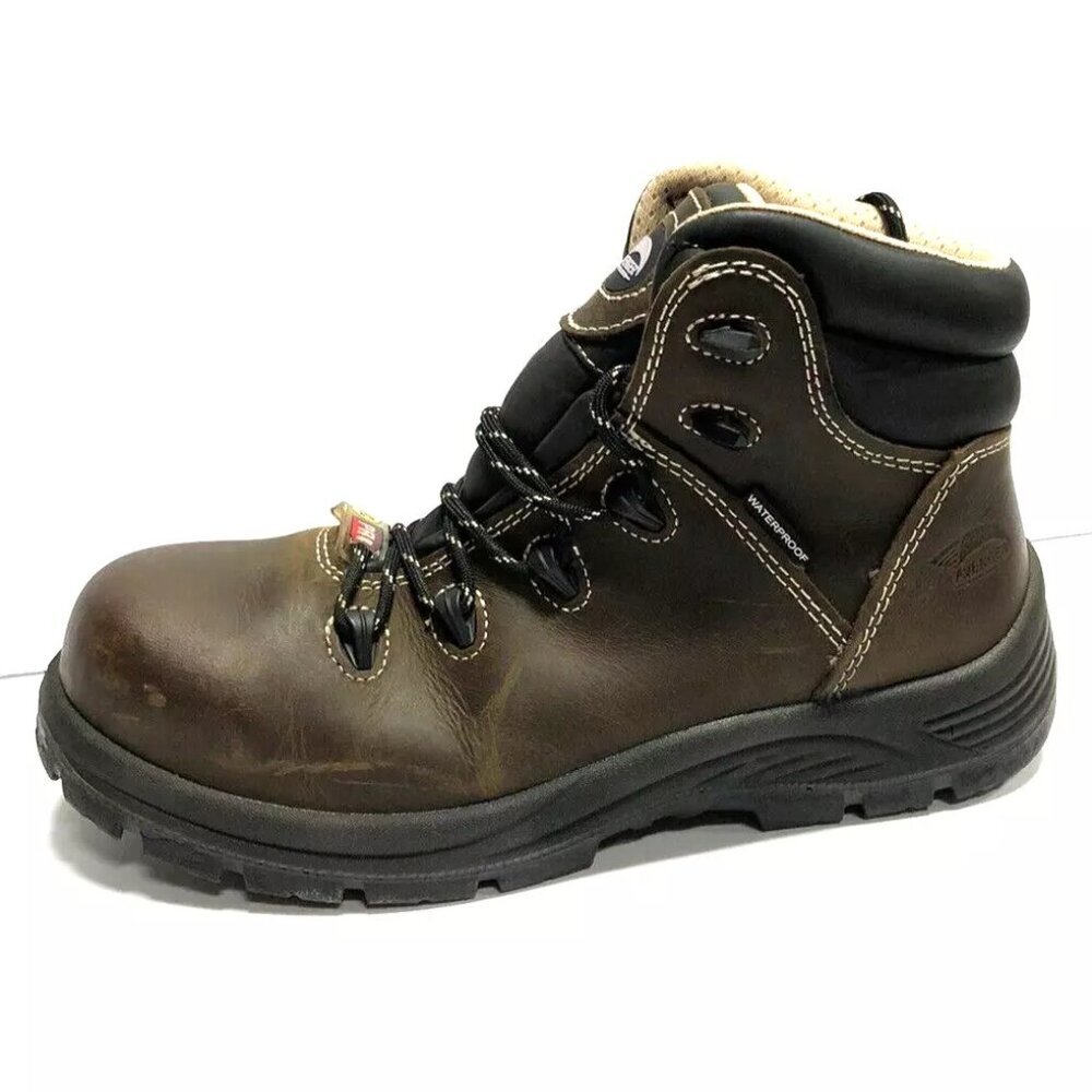 Avenger Framer Women's Work Boots Brown Leather Size 8.5 M